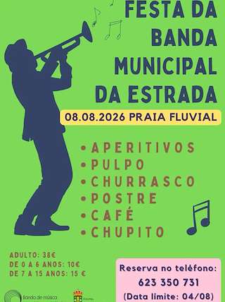 Fechas, información, programa, cartel, imágenes, mapa y ubicación de Festa da Banda Municipal (2026)  en  A Estrada