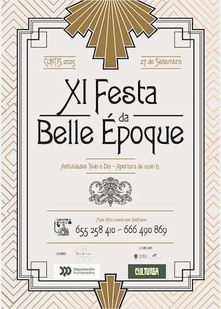 Fechas, información, programa, cartel, imágenes, mapa y ubicación de XI Festa da Belle Époque  en  Cuntis