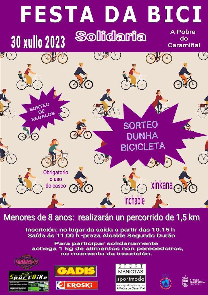 Festa da Bici Solidaria en A Pobra do Caramiñal