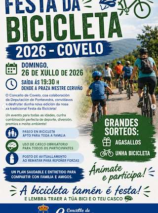 Fechas, información, programa, cartel, imágenes, mapa y ubicación de Festa da Bicicleta  (2026)  en  Covelo