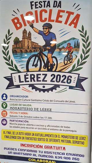 Fechas, información, programa, cartel, imágenes, mapa y ubicación de Festa da Bicicleta de Lérez (2026)  en  Pontevedra