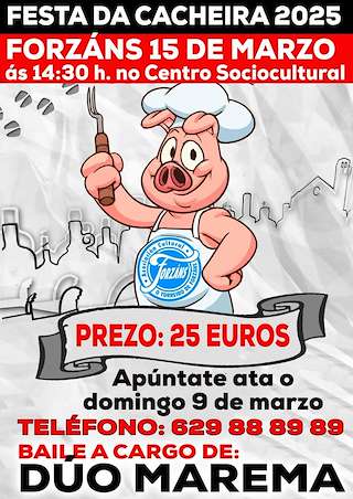Fechas, información, programa, cartel, imágenes, mapa y ubicación de Festa da Cacheira de Forzáns  en  Ponte Caldelas