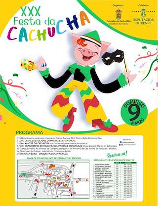 Fechas, información, programa, cartel, imágenes, mapa y ubicación de XXX Festa da Cachucha  en  O Carballiño