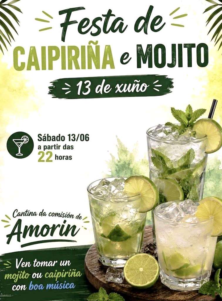 Festa da Caipiriña e Mojito de Amorín (2026) en Tomiño