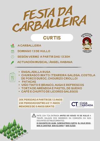 Fechas, información, programa, cartel, imágenes, mapa y ubicación de Festa da Carballeira  en  Curtis