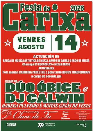 Fechas, información, programa, cartel, imágenes, mapa y ubicación de Festa da Carixa (2026) en Vila de Cruces