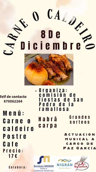 Fechas, información, programa, cartel, imágenes, mapa y ubicación de Festa da Carne ó Caldeiro da Ramallosa  en  Nigrán