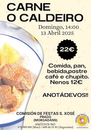 Fechas, información, programa, cartel, imágenes, mapa y ubicación de Festa da Carne ó Caldeiro de Prado  en  Gondomar