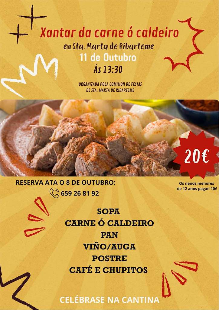 Festa da Carne ó Caldeiro de Santa Marta de Ribarteme (2025) en As Neves
