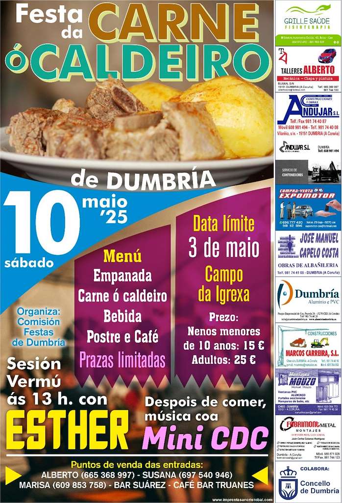 Festa da Carne ó Caldeiro (2025) en Dumbría