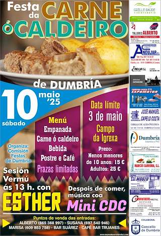 Fechas, información, programa, cartel, imágenes, mapa y ubicación de Festa da Carne ó Caldeiro  en  Dumbría