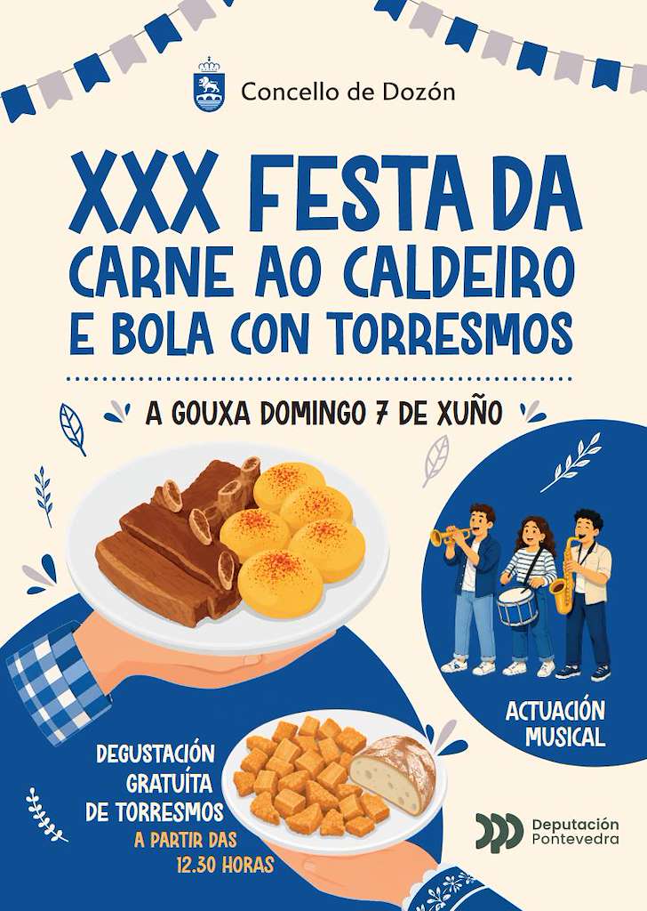 XXX Festa da Carne ó Caldeiro e Bola con Torresmos (2026) en Dozón