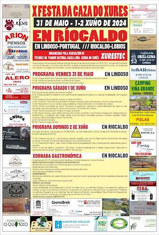 Fechas, información, programa, cartel, imágenes, mapa y ubicación de X Festa da Caza do Xurés  en  Lobios