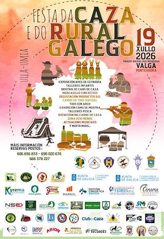 Fechas, información, programa, cartel, imágenes, mapa y ubicación de Festa da Caza e do Rural Galego (2026)  en  Valga