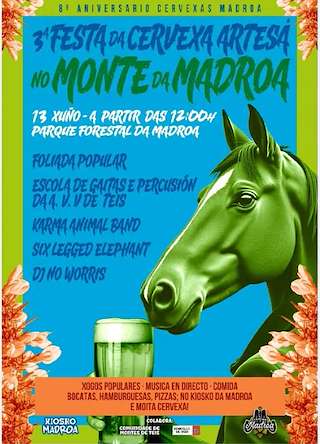 Fechas, información, programa, cartel, imágenes, mapa y ubicación de III Festa da Cervexa Artesá do Monte da Madroa (2026)  en  Vigo
