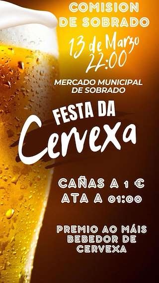Fechas, información, programa, cartel, imágenes, mapa y ubicación de Festa da Cervexa   en  Sobrado