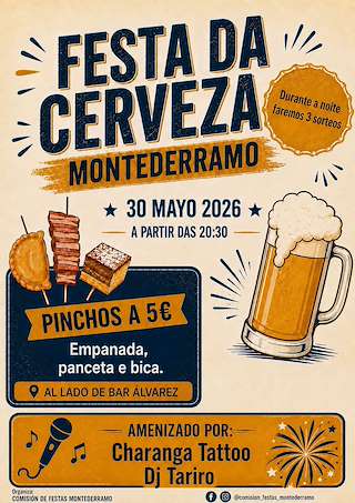 Fechas, información, programa, cartel, imágenes, mapa y ubicación de Festa da Cerveza (2026)  en  Montederramo