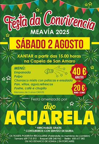 Fechas, información, programa, cartel, imágenes, mapa y ubicación de Festa da Convivencia  en  Forcarei