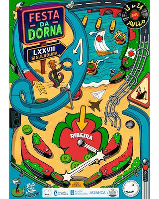 Fechas, información, programa, cartel, imágenes, mapa y ubicación de LXXVII Festa da Dorna  en  Ribeira