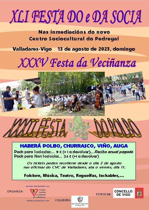 XL Festa da e do Socio – XXXIV Festa da Veciñanza de Valladares en Vigo