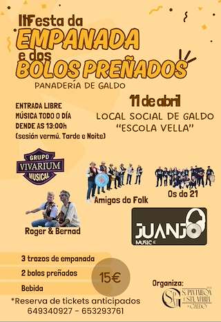 Fechas, información, programa, cartel, imágenes, mapa y ubicación de II Festa da Empanada e dos Bolos Preñados  (2026)  en  Viveiro