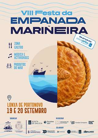 Fechas, información, programa, cartel, imágenes, mapa y ubicación de VIII Festa da Empanada Mariñeira de Portonovo (2026) en Sanxenxo