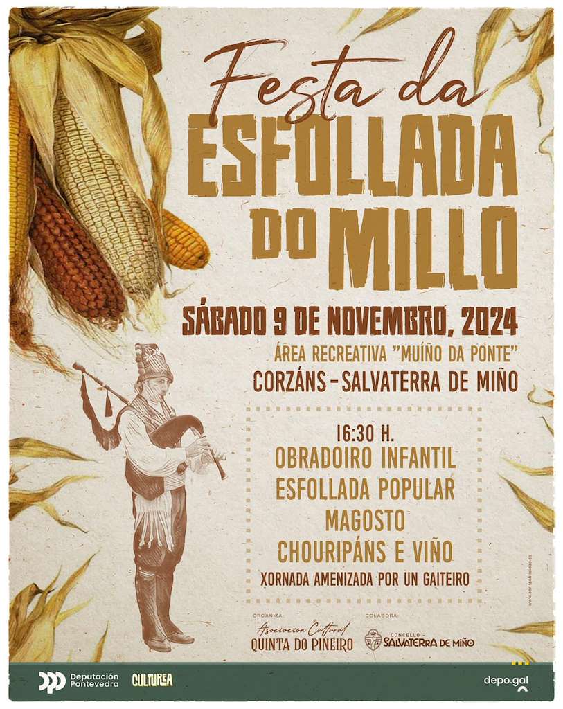 Festa da Esfolla do Millo de Corzáns en Salvaterra do Miño