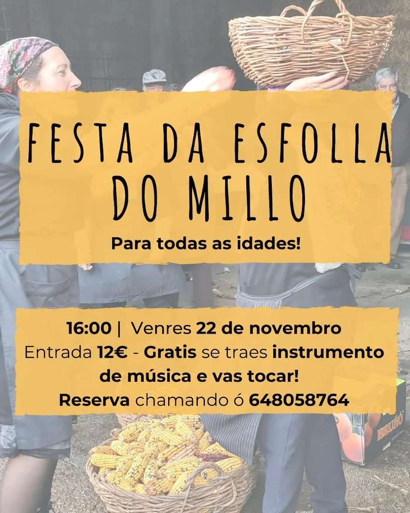 Festa da Esfolla do Millo en Santa Comba