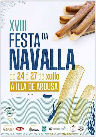 Fechas, información, programa, cartel, imágenes, mapa y ubicación de XVIII Festa da Exaltación da Navalla  en  Illa de Arousa
