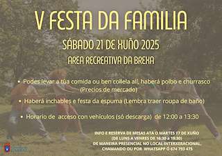 Fechas, información, programa, cartel, imágenes, mapa y ubicación de V Festa da Familia  en  Carral