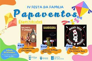 Fechas, información, programa, cartel, imágenes, mapa y ubicación de IV Festa da Familia O Papaventos  en  O Pino