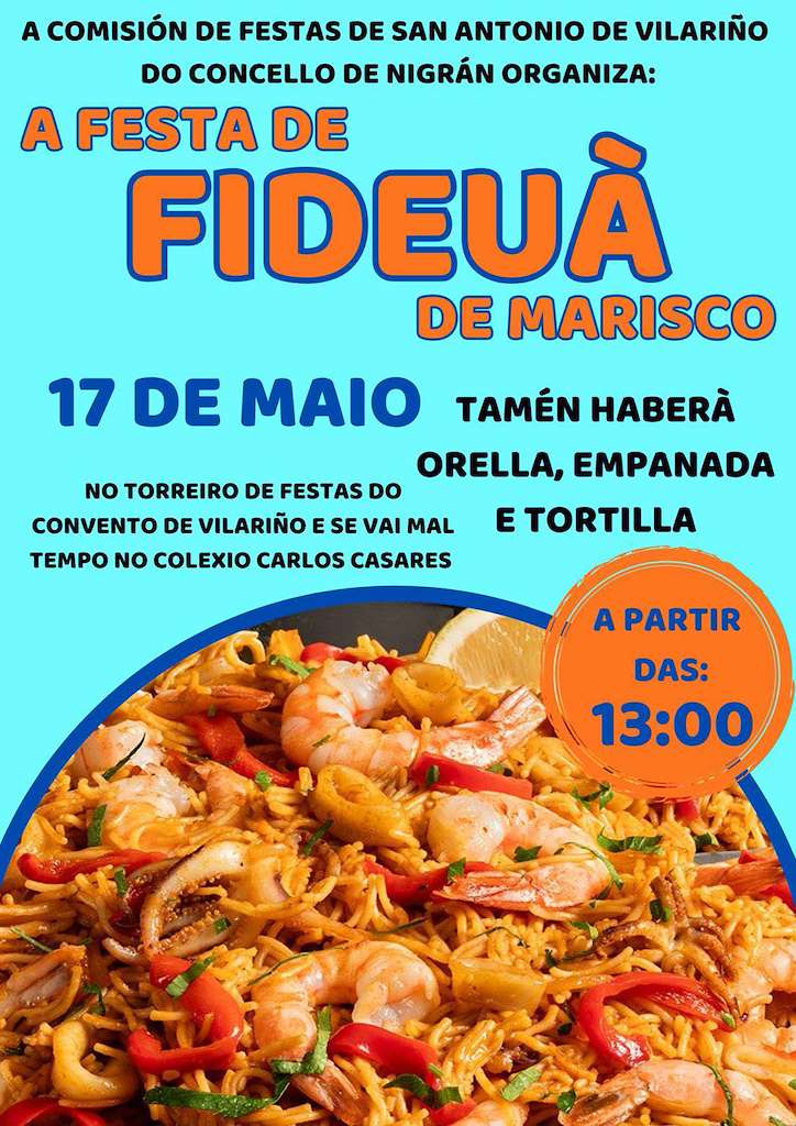 Festa da Fideuá de Marisco de Vilariño  en Nigrán
