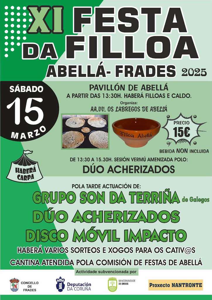 XI Festa da Filloa de Abellá  en Frades