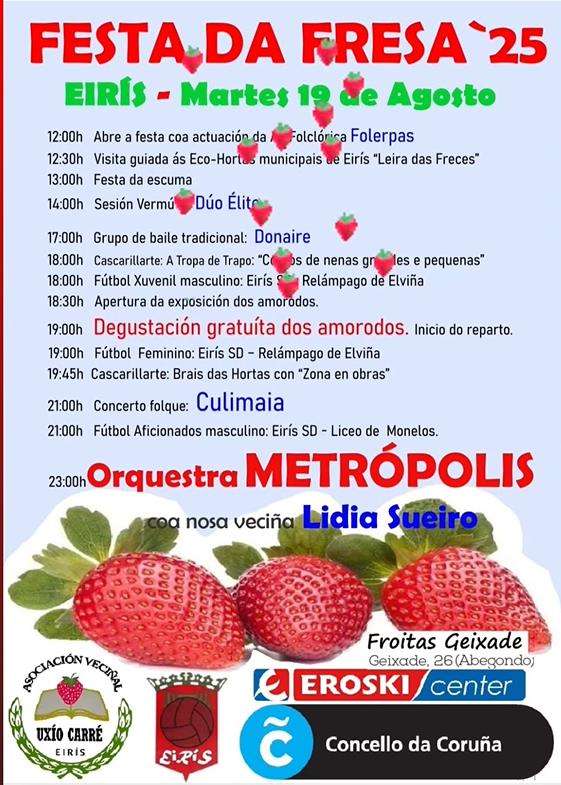 Festa da Fresa de Eirís (2025) en A Coruña