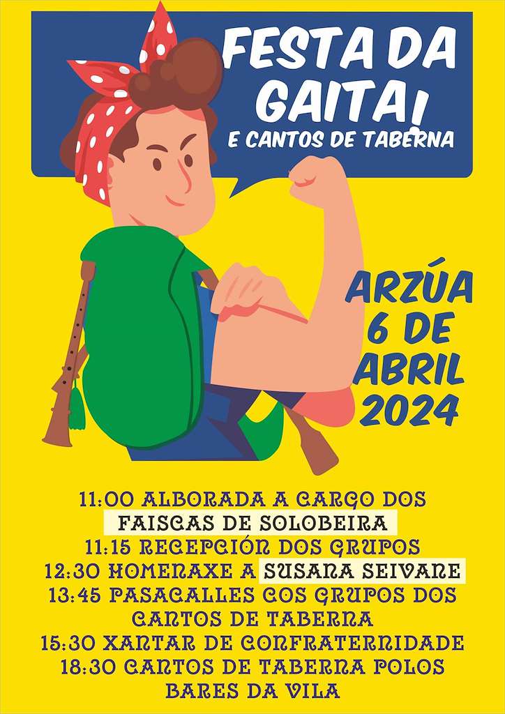 Festa da Gaita Galega e Cantos de Taberna en Arzúa