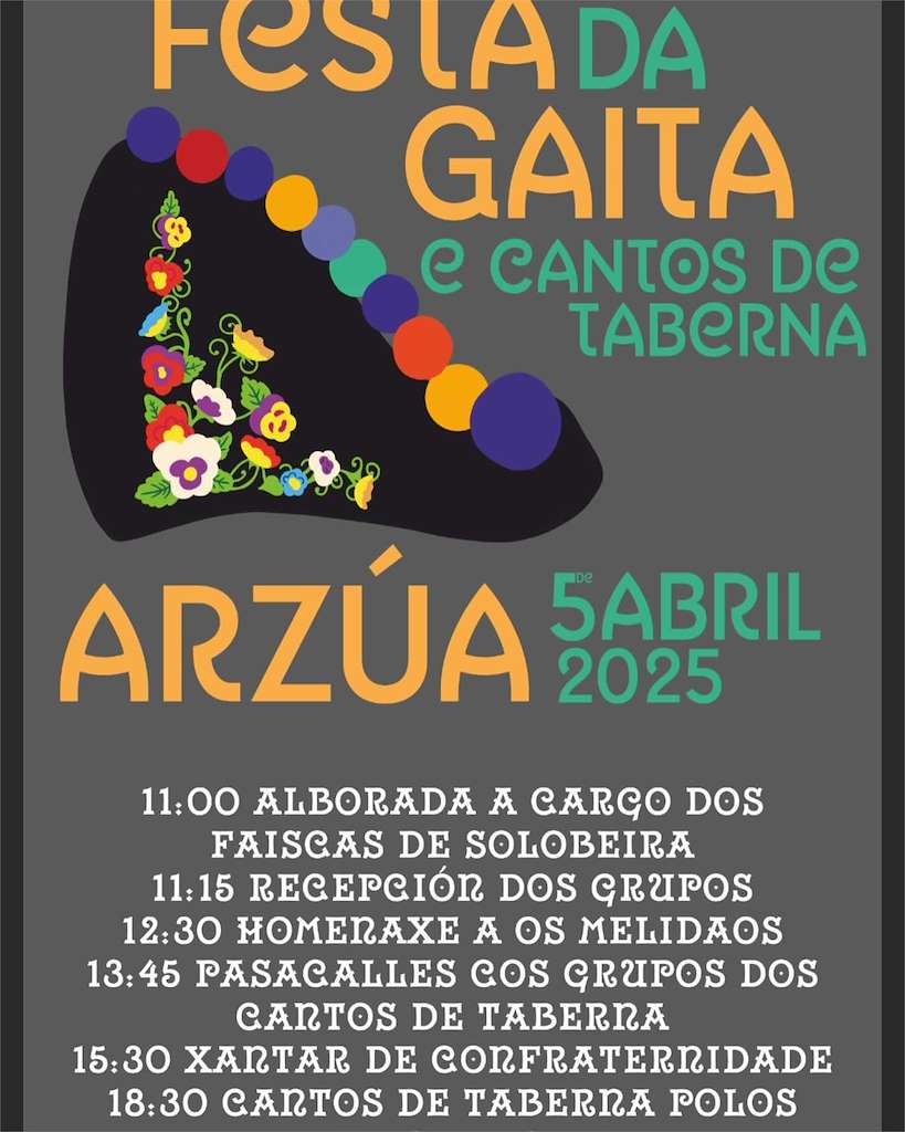 Festa da Gaita Galega e Cantos de Taberna (2025) en Arzúa