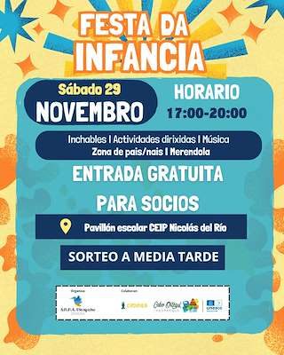 Fechas, información, programa, cartel, imágenes, mapa y ubicación de Festa da Infancia  (2025)  en  Cedeira