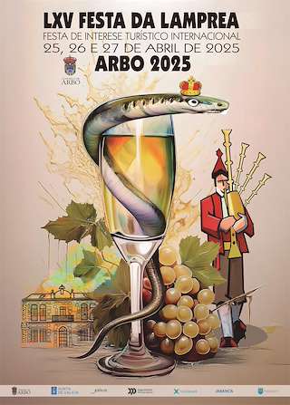 Fechas, información, programa, cartel, imágenes, mapa y ubicación de LXV Festa da Lamprea  en  Arbo
