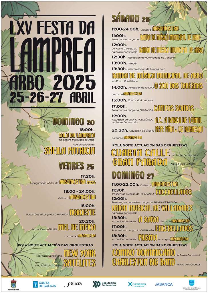 LXV Festa da Lamprea (2025) en Arbo