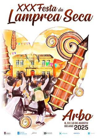 Fechas, información, programa, cartel, imágenes, mapa y ubicación de XXX Festa da Lamprea Seca  en  Arbo