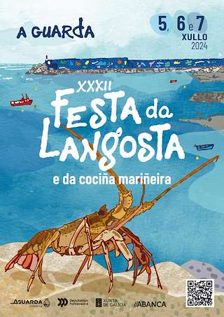 Fechas, información, programa, cartel, imágenes, mapa y ubicación de XXXII Festa da Langosta  en  A Guarda