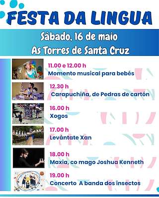 Fechas, información, programa, cartel, imágenes, mapa y ubicación de Festa da Lingua (2026)  en  Oleiros