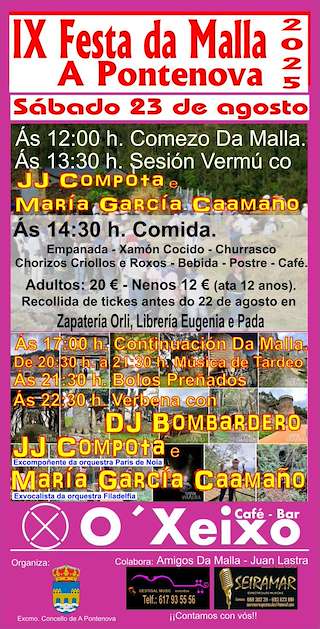 Fechas, información, programa, cartel, imágenes, mapa y ubicación de IX Festa da Malla  en  A Pontenova