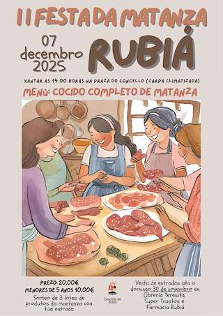 Fechas, información, programa, cartel, imágenes, mapa y ubicación de III Festa da Matanza (2025)  en  Rubiá