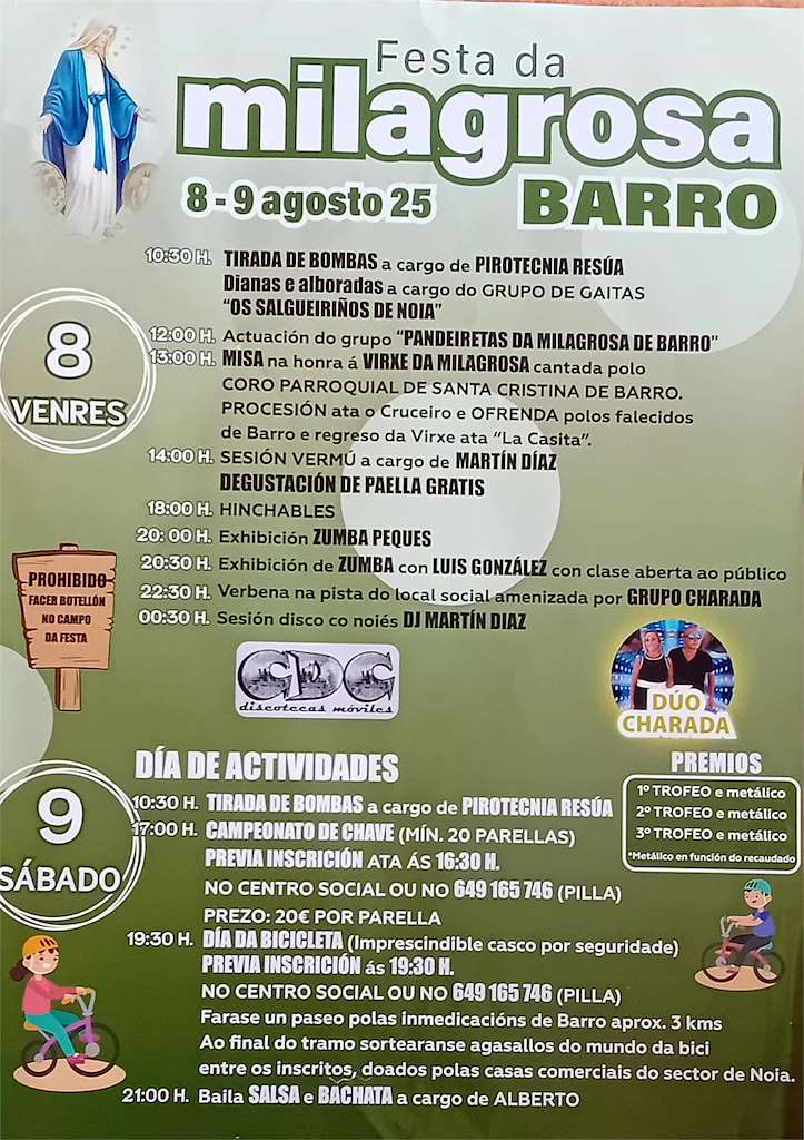 Festa da Milagrosa de Barro en Noia