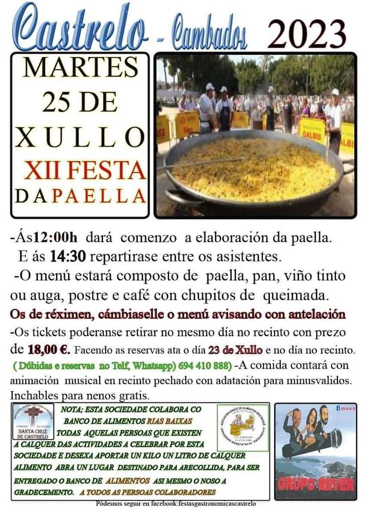 XII Festa da Paella de Castrelo en Cambados