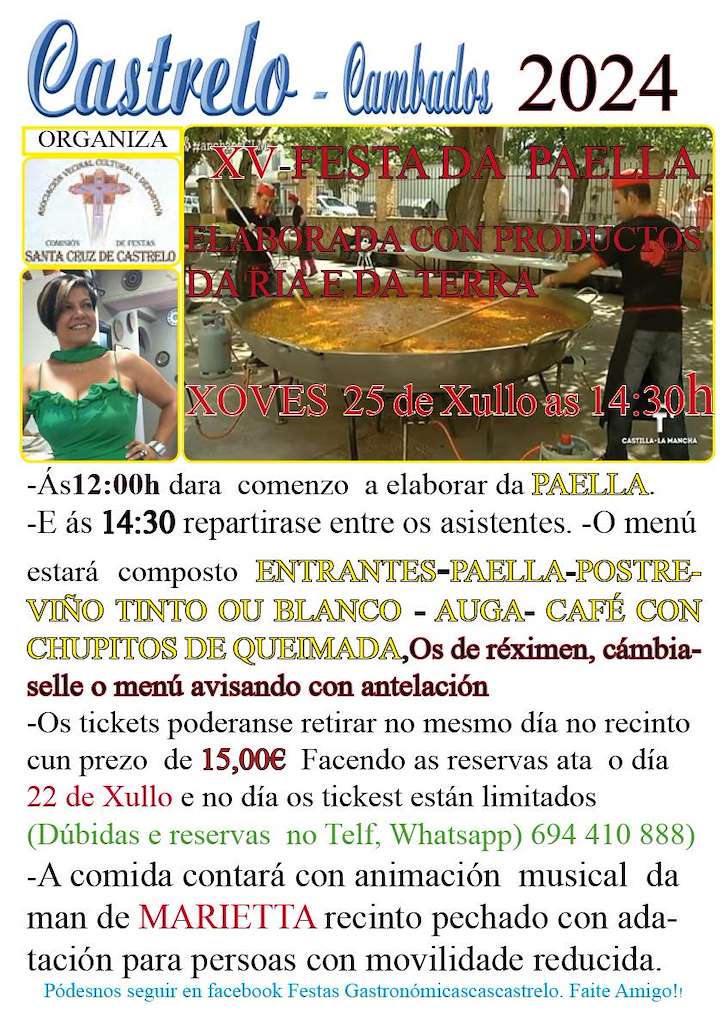 XV Festa da Paella de Castrelo en Cambados
