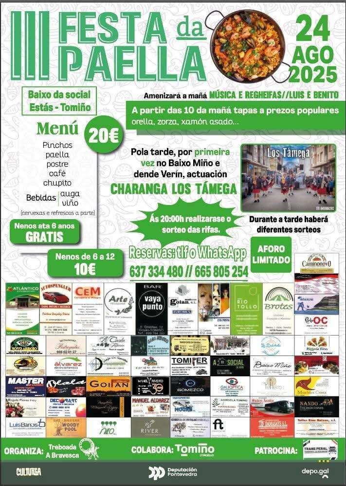 III Festa da Paella de Estás (2025) en Tomiño