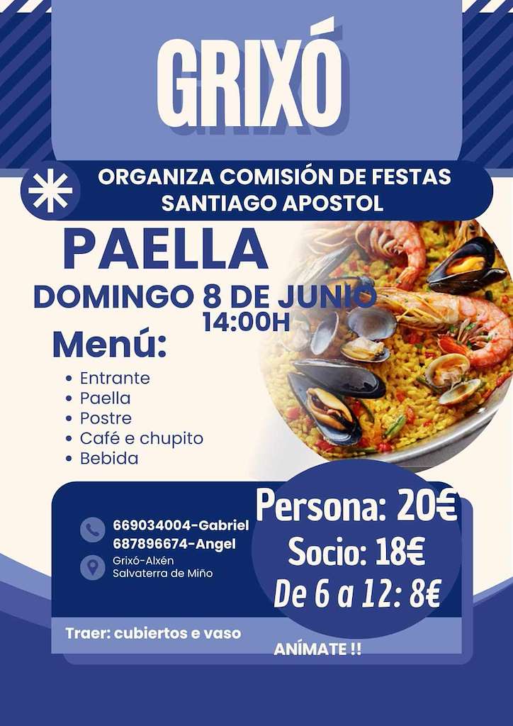 Festa da Paella de Grixó (2025) en Salvaterra do Miño