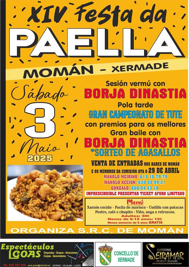 XIV Festa da Paella de Momán (2025) en Xermade